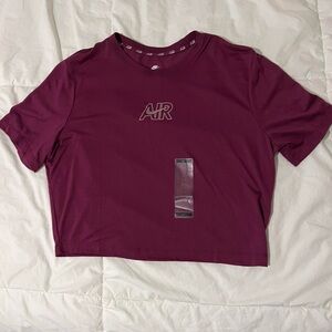 Nike Air Maroon Crop Top